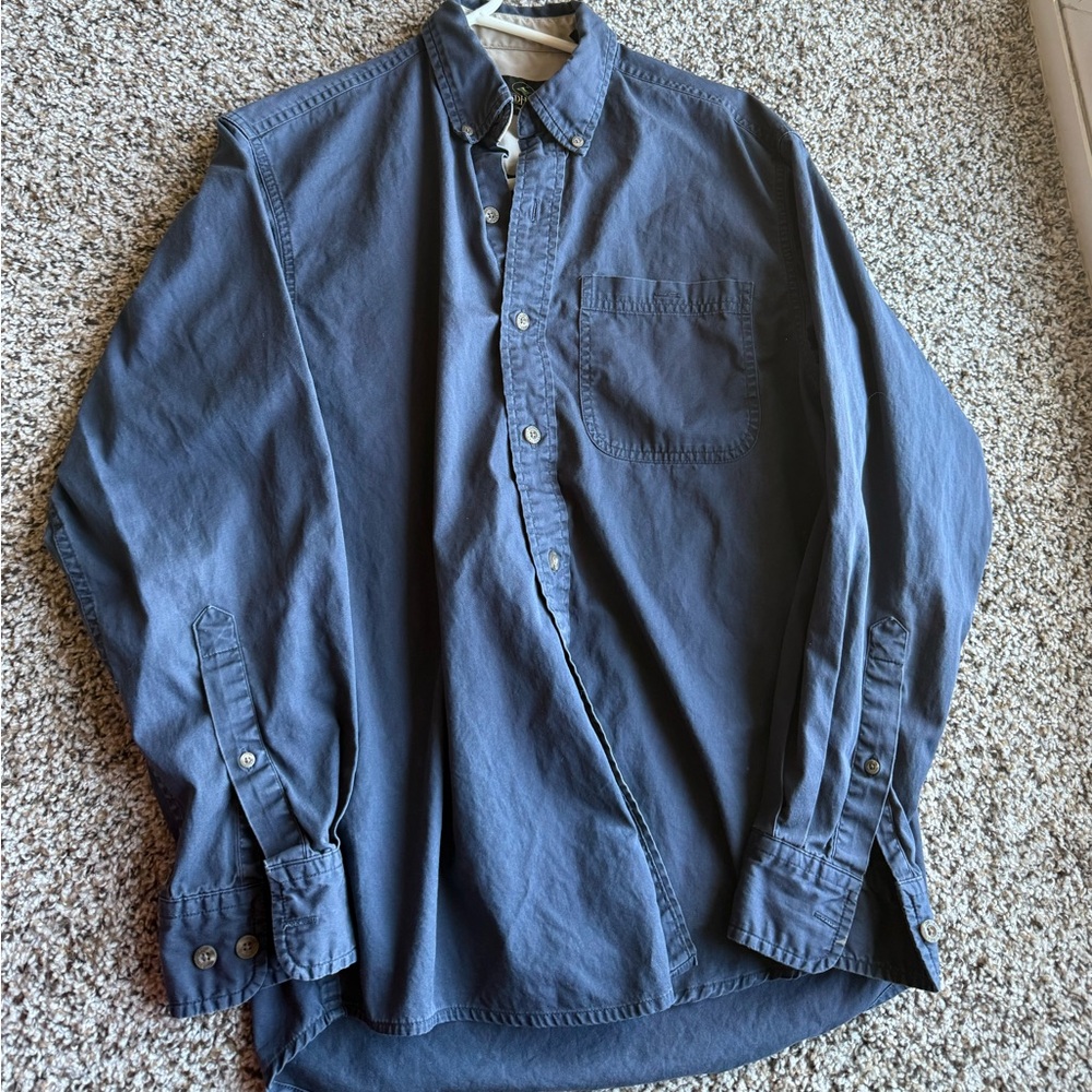 RedHead Long Sleeve Button-Up Shirt – Blue – Men’s Small – Casual Outdoor